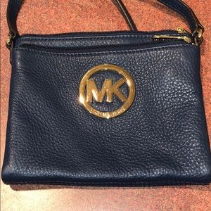 Navy Michael Kors Bag with Shoulder Strap